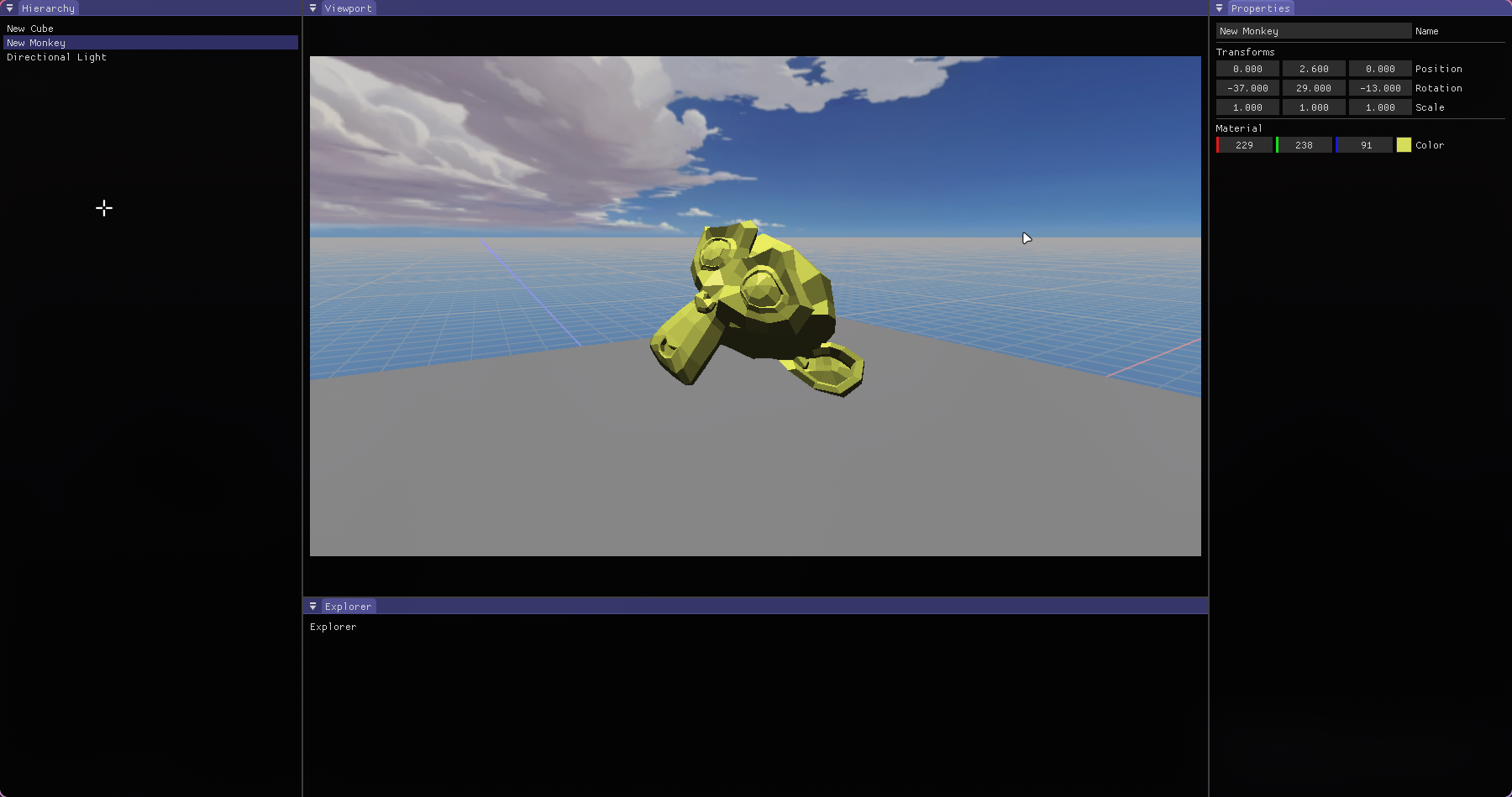 Ion C++ OpenGL 3D scene editor